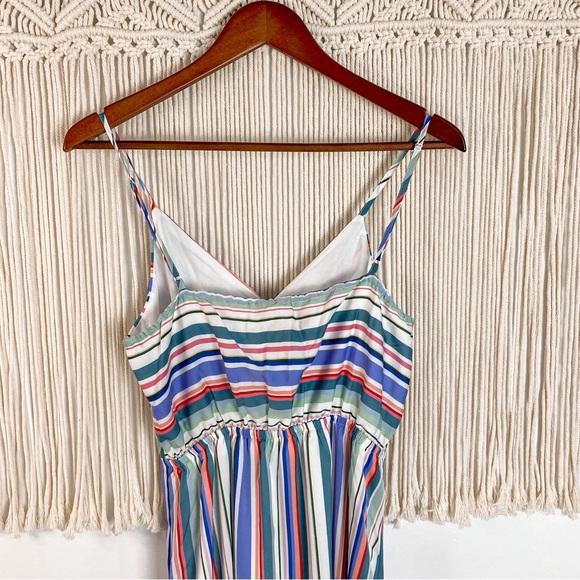 Jack BB Dakota NWT Pastel Multicolor Stripe Sleeveless Maxi Dress Size Medium - Picture 10 of 16